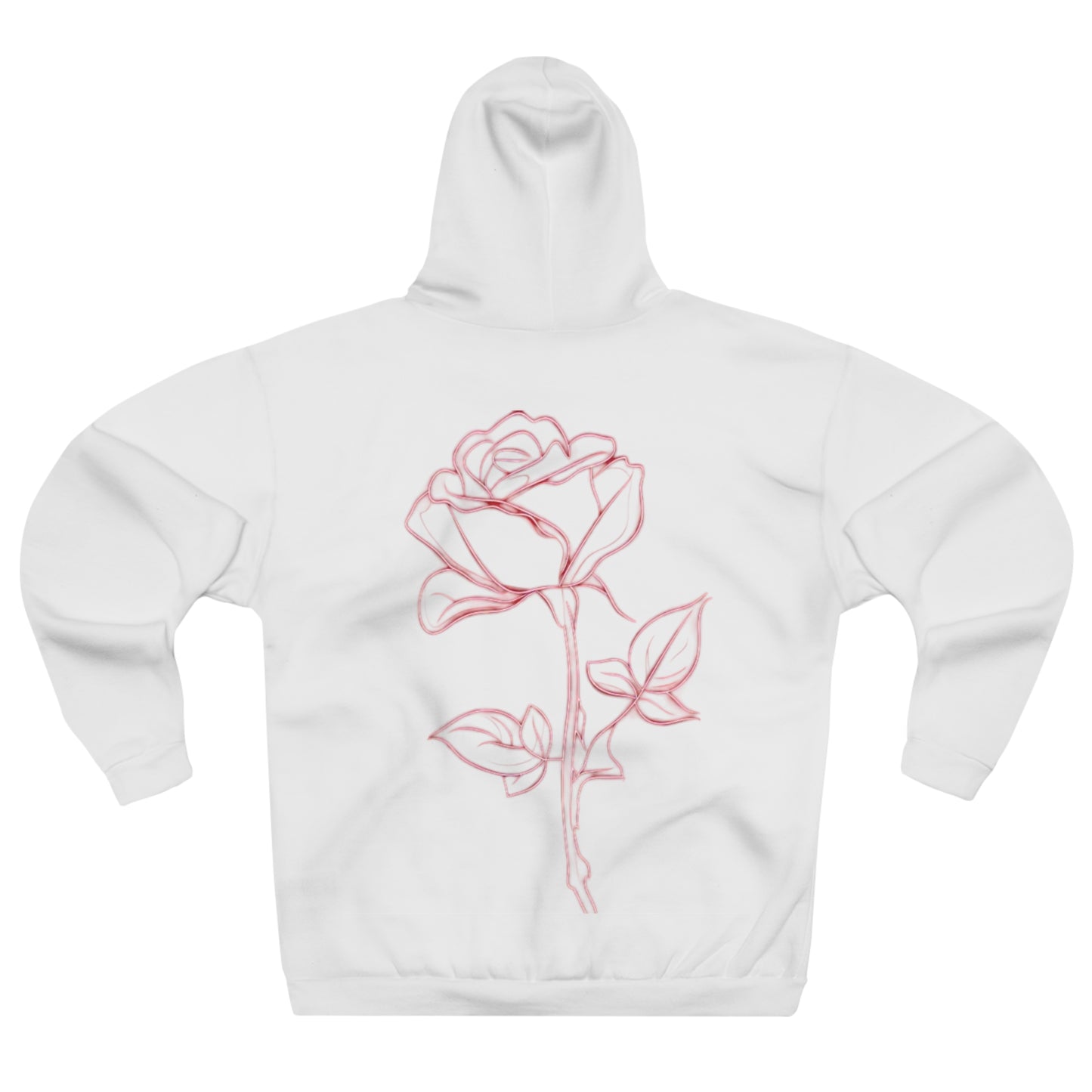 Romantic Rose Unisex Pullover Hoodie - Perfect for Valentine's Day & Everyday Wear
