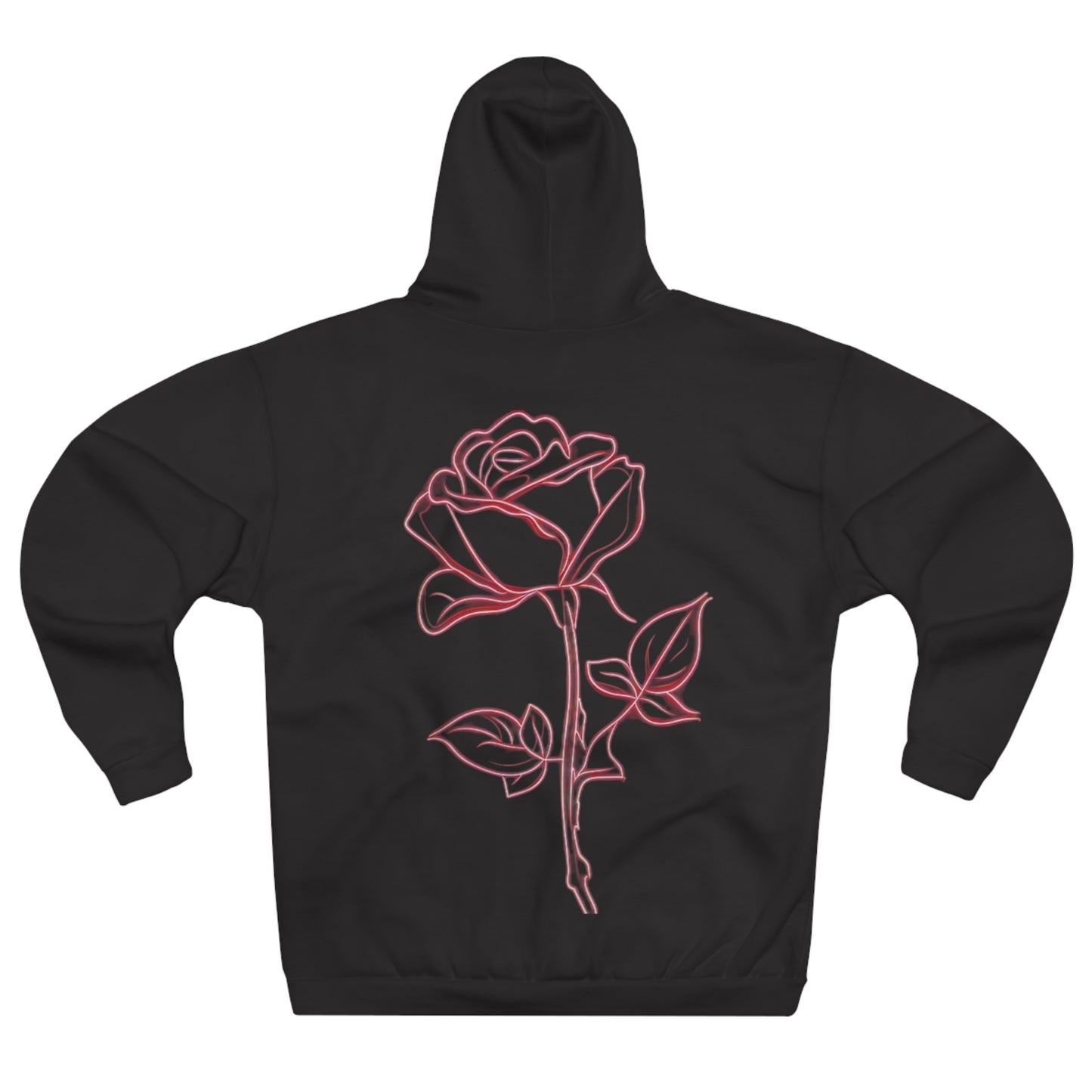 Romantic Rose Unisex Pullover Hoodie - Perfect for Valentine's Day & Everyday Wear