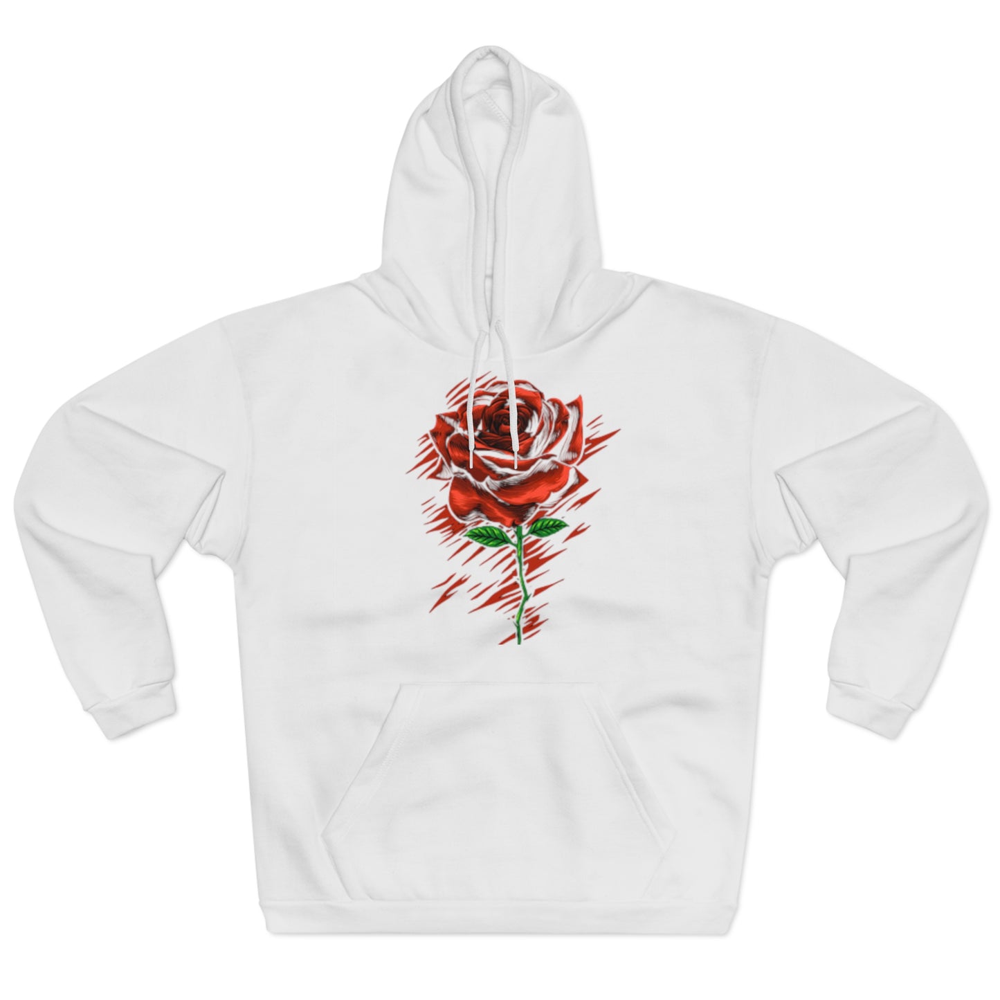 Romantic Rose Unisex Pullover Hoodie - Perfect for Valentine's Day & Everyday Wear